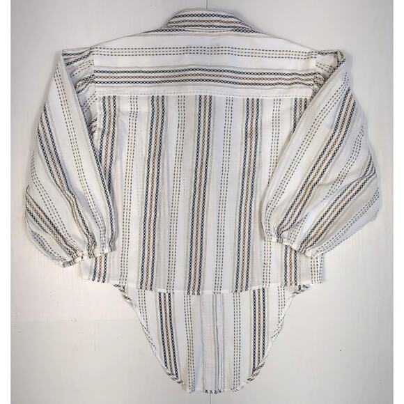 Tommy Hilfiger Womens Button Down Shirt S Blue Stripe Classic Casual Preppy - Picture 7 of 14